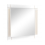 Дзеркало Aqua Rodos Роял білий колір 100 см патина золото АР000000798