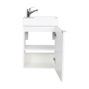 Тумба консольна AQUA RODOS Fabio 40 см з умивальником "MINI", АР000127303 (Белый матовый)
