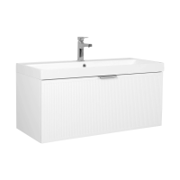 Тумба консольна AQUA RODOS Fabio 100 см з умивальником "Fabio", АР000127308 (Білий матовий)