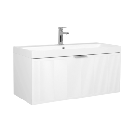Тумба консольна AQUA RODOS Fabio 100 см з умивальником "Fabio", АР000127308 (Белый матовый)