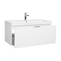 Тумба консольна AQUA RODOS Fabio 100 см з умивальником "Fabio", АР000127308 (Білий матовий)