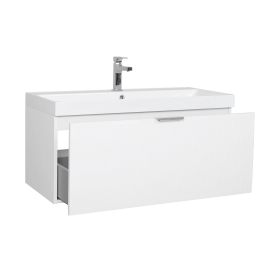 Тумба консольна AQUA RODOS Fabio 100 см з умивальником "Fabio", АР000127308 (Белый матовый)