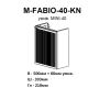 Тумба консольна AQUA RODOS Fabio 40 см з умивальником "MINI", АР000127303 (Белый матовый)