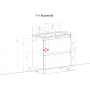 Тумба для підлоги AQUA RODOS Акцент 80 см з умивальником Альфа, АР000040140 (Білий)
