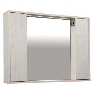 Зеркало AQUA RODOS "Shelf" (нордленд) 85 см со шкафом справа АР000082697