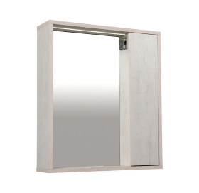 Зеркало AQUA RODOS "Shelf" (нордленд) 65 см со шкафом справа АР0000826..