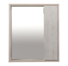 Зеркало AQUA RODOS "Shelf" (нордленд) 65 см со шкафом справа АР000082695