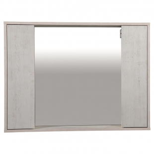 Зеркало AQUA RODOS "Shelf" (нордленд) 100 см со шкафом справа и слева АР000082698