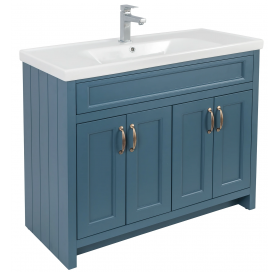 Тумба AQUA RODOS WATERFORD (STIFFKEY-BLUE-MATT) з умивальником 100 см підлогова ..