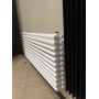 Дизайнерский горизонтальный радиатор Betatherm Praktikum 2 H-425 мм, L-1400 мм (белый/черный)