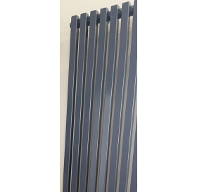 Вертикальний радіатор Quantum 1 H-1800 мм, L-405 мм Betatherm (графітовий сірий RAL7024M)