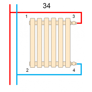 Вертикальний трубчастий радіатор Betatherm  Praktikum 425мм/1000мм PH 2100/11 9005M 34