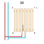 Вертикальний радіатор Betatherm Quantum 2 H-1800 мм, L-285 мм BQ 2180/07 9016M 99
