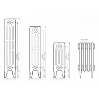 Чавунна ретро батарея опалення WARM WELL Classik М 300