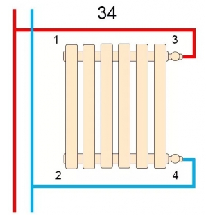 Вертикальний радіатор Betatherm  Praktikum PH2 425*1400 (Чорний Ral9005M підк. 34) PH 2140/11 9005M 34