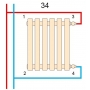 Вертикальний радіатор Betatherm  Praktikum PH2 425*1400 (Чорний Ral9005M підк. 34) PH 2140/11 9005M 34