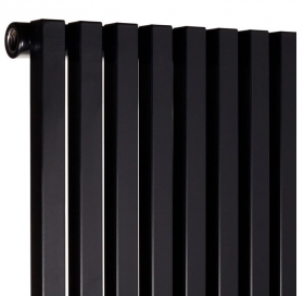 Вертикальний радіатор Betatherm  Quantum 1 1800*485 (Чорний RAL9005М, підк. №99) BQ 1180/12 9005M 99