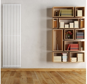 Вертикальний радіатор Betatherm  Quantum 1 1800*485 (Білий RAL9016М, підк. №99) BQ 1180/12 9016M 99