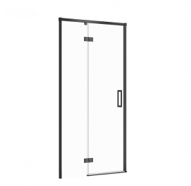 Душевая дверь Cersanit Larga 100х195 распашная левосторонняя, профиль черный S932-129