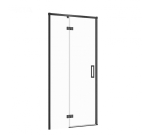 Двері душової кабіни Cersanit Larga 100х195 розпашні лівосторонні, профіль чорний S932-129 