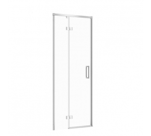 Двері душової кабіни Cersanit Larga 80х195 розпашні лівосторонні, профіль хром S932-119 