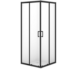 Душевая кабина квадратная CERSANIT BRASCO 90x90x190 Черный S168-008