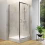 Душевая кабина квадратная Cersanit BRASCO 80x80x190 Хром S168-009