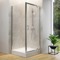Душевая кабина квадратная Cersanit BRASCO 90x90x190 Хром S168-010