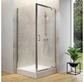 Душевая кабина квадратная Cersanit BRASCO 90x90x190 Хром S168-010