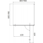 Душевая кабина квадратная Cersanit BRASCO 90x90x190 Хром S168-010