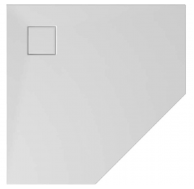 Душевой пятиугольный поддон Cersanit tako slim 90x4 белый глянцевый + сифон S601..