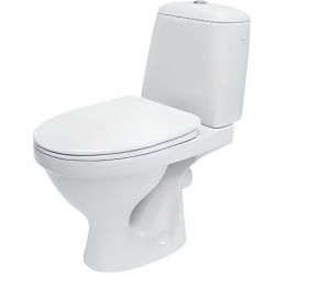 Унитаз-компакт безободковий Cersanit косой 839 ЭКО II SIMPLEON 031 3/5 TS , K44-134 с сиденьем 