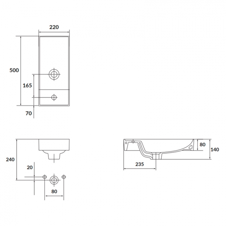 Шафка для раковини Cersanit LARGA 50x22, біла S932-110-DSM+Раковина Cersanit LARGA 50х22см, меблева біла EW K677-005, S932-110-DSM+K677-005