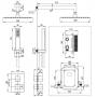 Душова система з термостатом прихованого монтажу Deante Box, хром BXYZ0EAT
