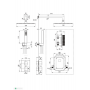 Душова система з термостатом Deante Box, чорний BXYZNEAT