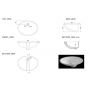 Раковина під стільницю без донного клапана 545х400х200  DEVIT  OVALE  1610136   