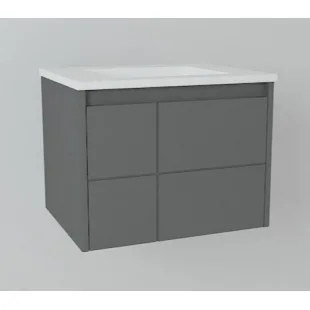 Тумба з умивальником Devit Laguna 60 антрацит 0020110A