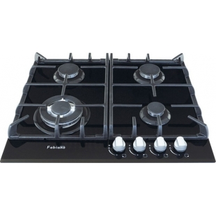 Варочная поверхность газовая Fabiano FHG 10-44 GH-T Black Glass