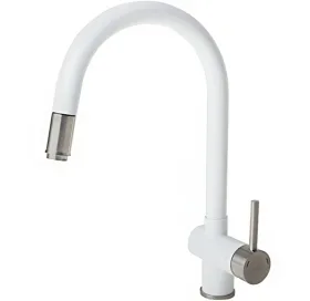 Смеситель кухонный Fabiano FKM 47 SS Alpine White