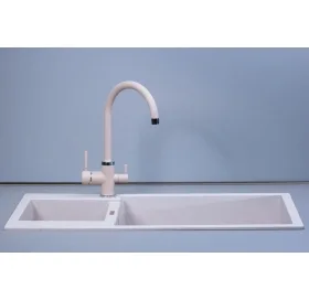Кухонная мойка Fabiano Quadro 86x50x15 Alpine White