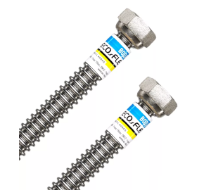 Шланга Металева Нержавіюча ECO-FLEX ВОДА 1/2 -  1/2 дюйм W1FF040