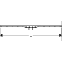 Дренажный канал Geberit CleanLine80, полированный/матовый металл, L30-90см 154.440.39.1