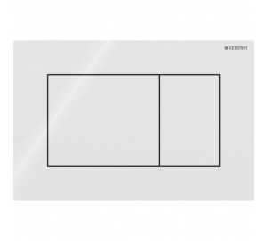 Кнопка смыва Geberit Sigma01 square 115.660.11.1 белый глянец