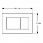 Кнопка змиву Geberit Sigma01 square 115.660.11.1 білий глянець