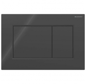Кнопка змиву Geberit Sigma01 square 115.660.DW.1 чорний глянець