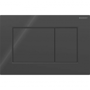 Кнопка змиву Geberit Sigma01 square 115.660.DW.1 чорний глянець