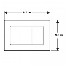 Кнопка змиву Geberit Sigma01 square 115.660.21.1 хром глянець