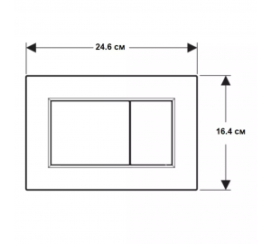Кнопка змиву Geberit Sigma01 square 115.660.JQ.1 хром матовий