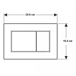 Кнопка змиву Geberit Sigma01 square 115.660.JQ.1 хром матовий