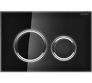 Кнопка змиву Geberit Sigma 21, скло чорне 115.884.SJ.1